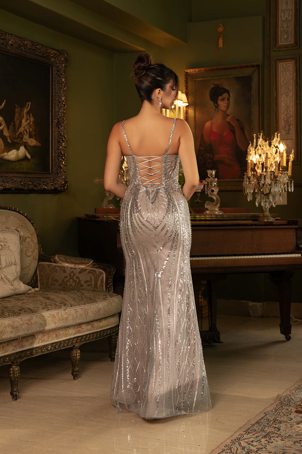 Wholesale evening long dress - Reference : M8149