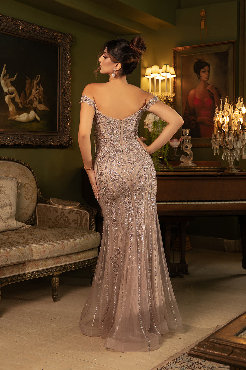 Wholesale evening long dress - Reference : M8157