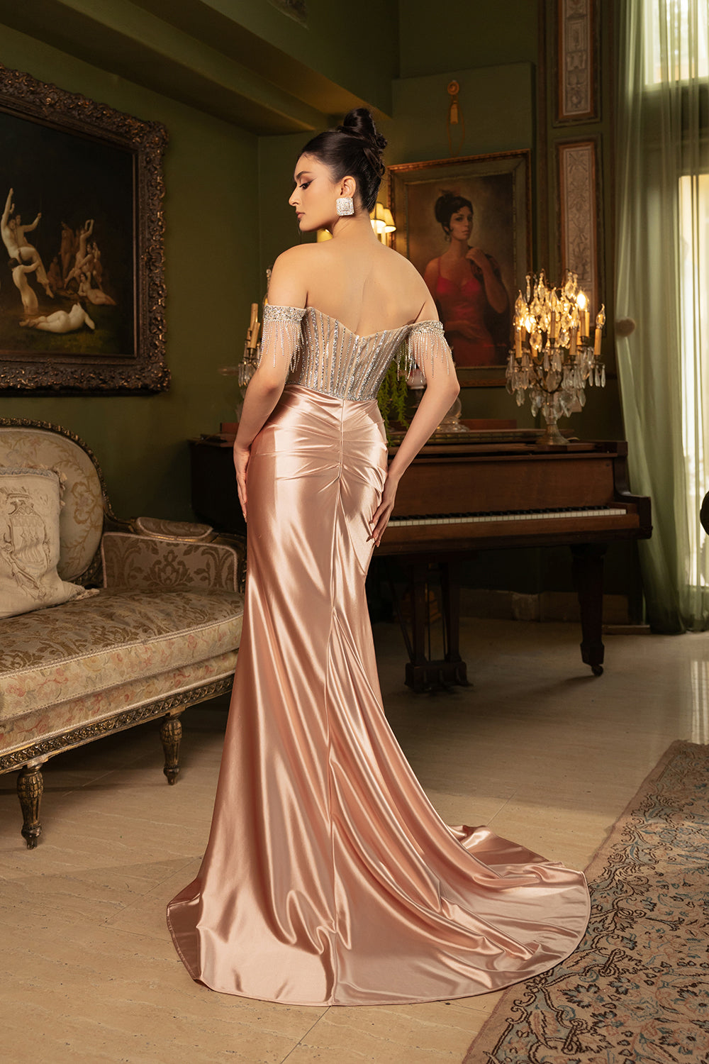 Wholesale evening long dress - Reference : M8159