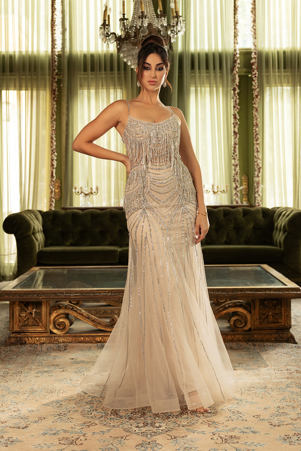 Wholesale evening long dress - Reference : M8167